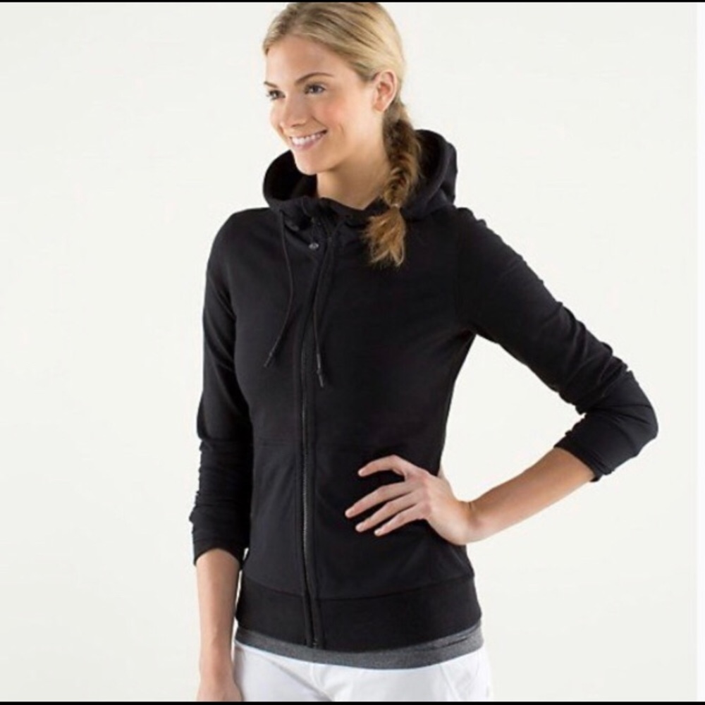 Lululemon Voyage Hoodie Jacket Full Zip Black 4/6?